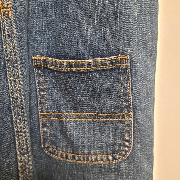 Carhartt Kids Overalls Denim Blue Jeans Pants Romper Toddler Little Boys Size 2T - Picture 8 of 13